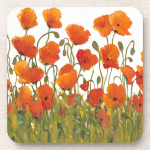 Reihen der Mohnblumen I Untersetzer