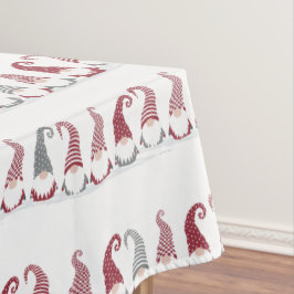 Reihen der Urlaubsmomes im Schnee Tischdecke