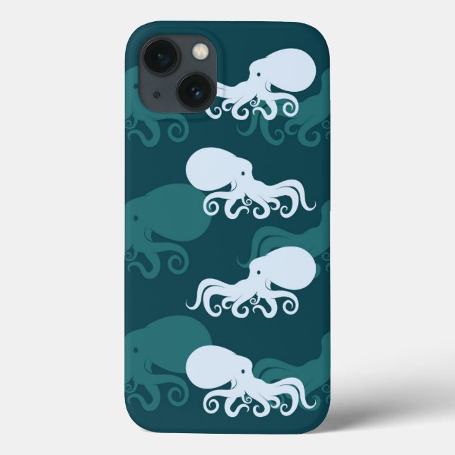 Reihen des Octopusmusters Case-Mate iPhone Hülle (Rückseite)
