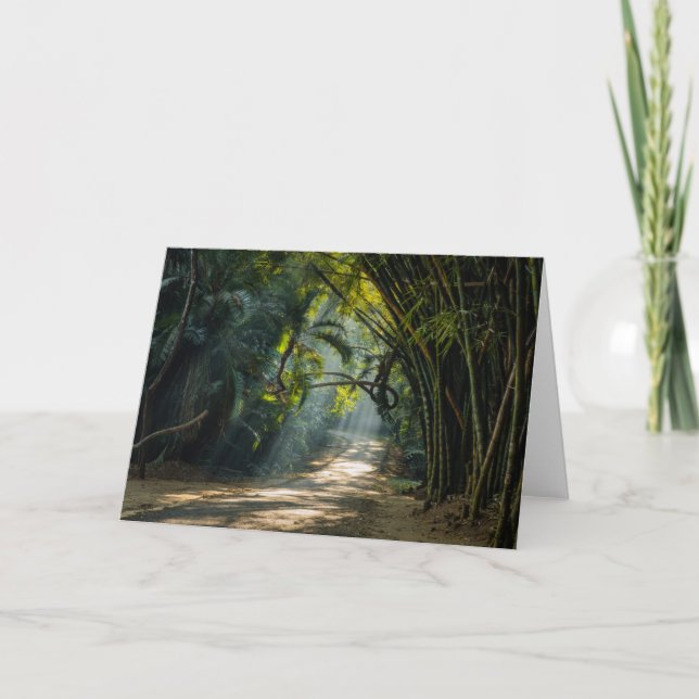 Reihen von Bamboo Karte (Vorderseite)