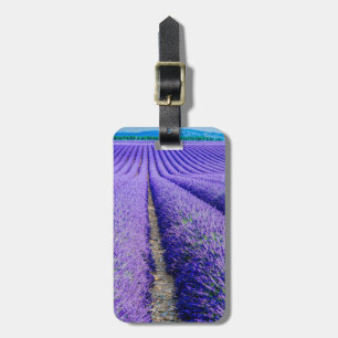 Reihen von Lavender, Provence, Frankreich Gepäckanhänger