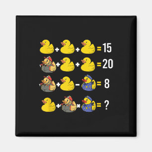 Reihenfolge der Operationen Duckie Quiz Rubber Duc Magnet