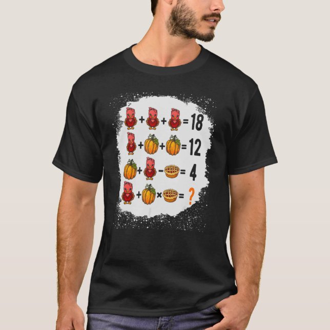 Reihenfolge der Operationen Quiz Mathematiker Lehr T-Shirt (Vorderseite)