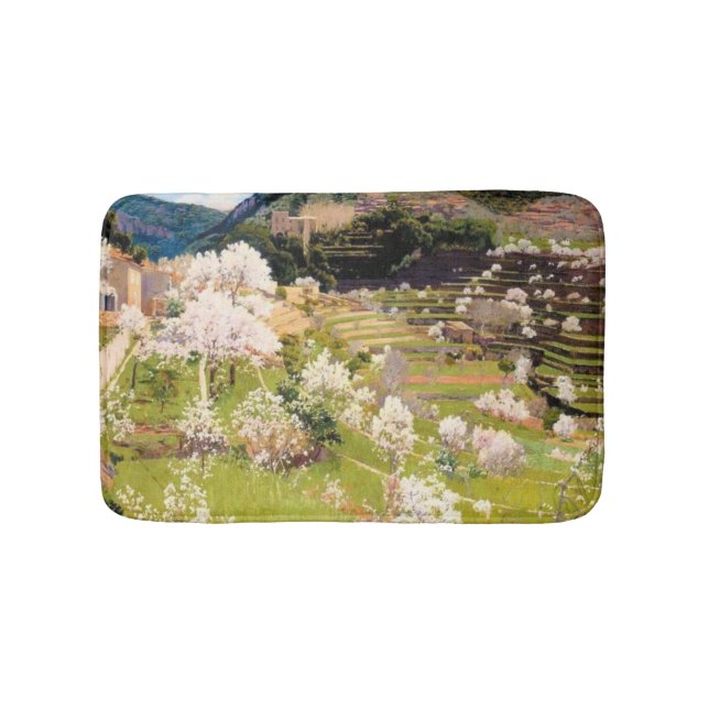 Reihengarten auf Mallorca (von Santiago Rusiñol) Badematte (Vorderseite)