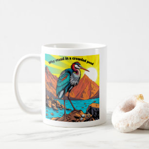 Reiher am Wasser Kaffeetasse
