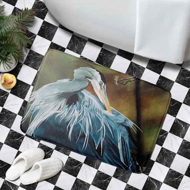 Reiher Blau Badematte (Von Creator hochgeladen)