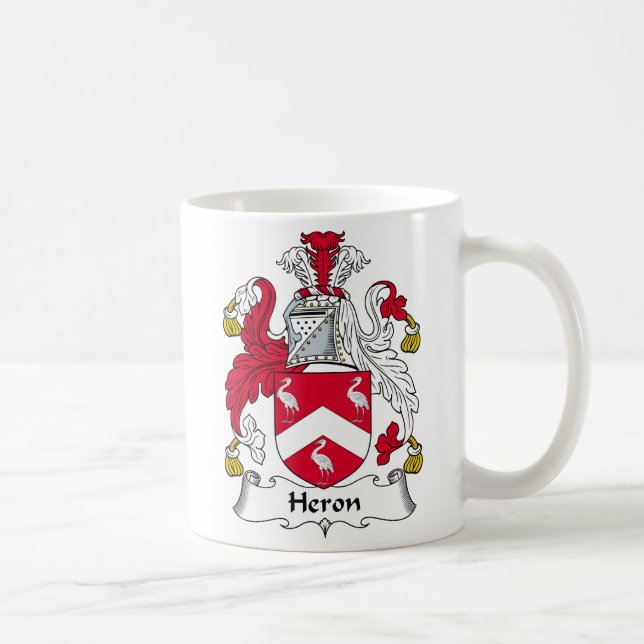 Reiher-Familienwappen Kaffeetasse (Rechts)