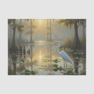 Reiher im Everglades-Nationalpark am Morgen Seidenpapier