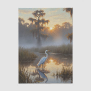 Reiher im Everglades-Nationalpark am Morgen Seidenpapier
