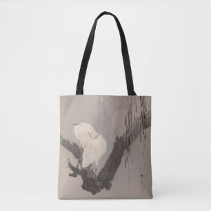 Reiher in einem Baum in der Nacht von Watanabe Sei Tasche