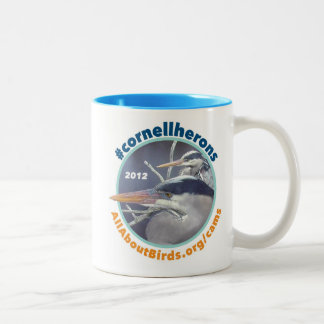 Reiher-Paar-Foto-Tasse Zweifarbige Tasse