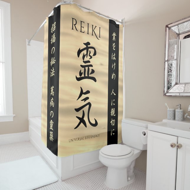 Reiki 霊 気 duschvorhang (Beispiel)