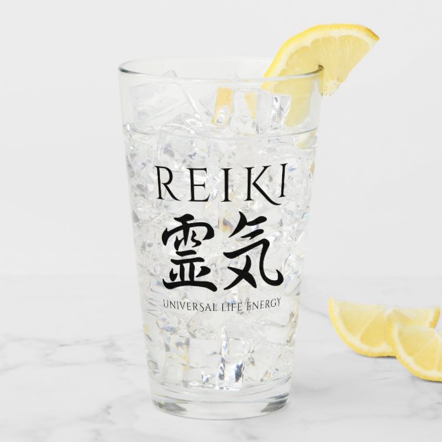 Reiki 霊 気 glas (Rückseite Ice)