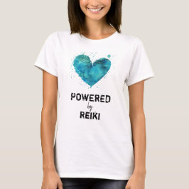 *~* Reiki blaues Türkis-Aquarell-Herz T-Shirt