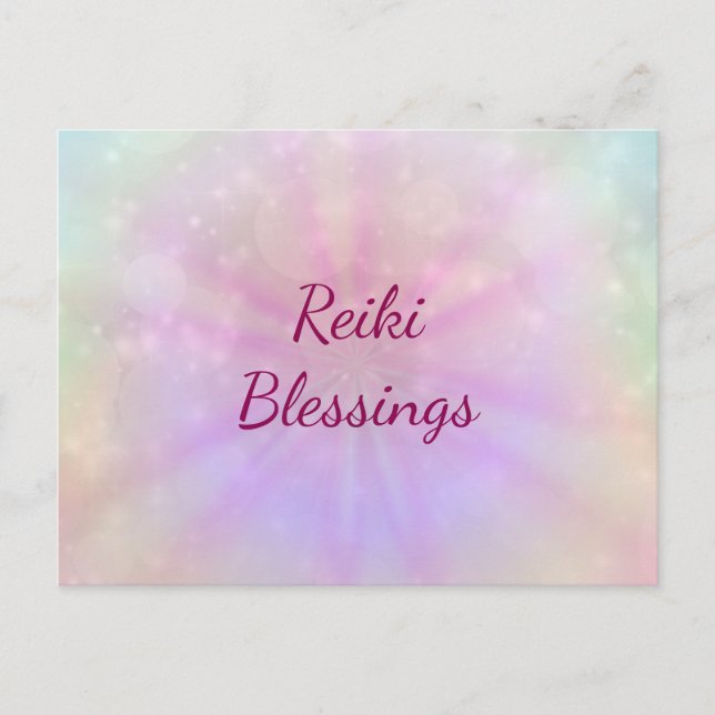 Reiki Blessings Postkarte (Vorderseite)