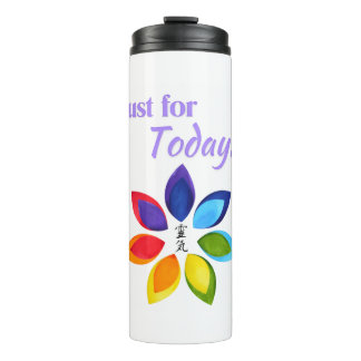 Reiki Blume T - Shirt Thermosbecher
