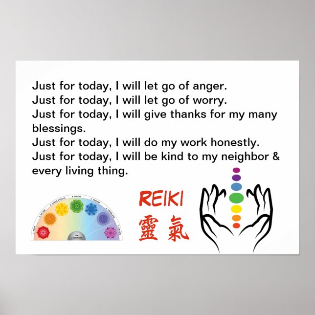 Reiki/Chakra Poster (Vorne)