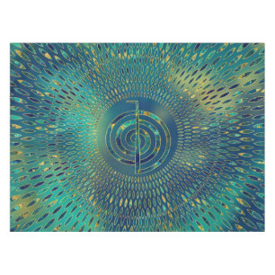 Reiki Cho Ku Rei - Edelstein und Gold Tischdecke