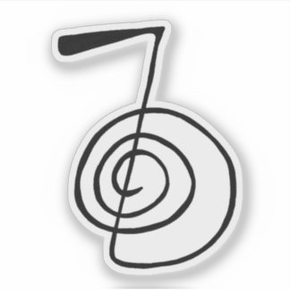 Reiki : Cho Ku Rei : Le Sticker du symbole de puis