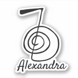 Reiki: Cho Ku Rei: Name für Monogramm-Add Aufkleber