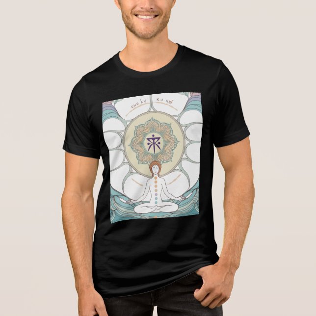 Reiki Energy for Inner Peace - Ein ausgewogenes De Tri-Blend Shirt (Vorderseite)