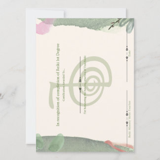 Reiki First Degree Einladung