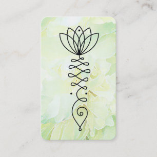 *~* Reiki Floral Yoga Herzerpeony Lotus Blume Visitenkarte