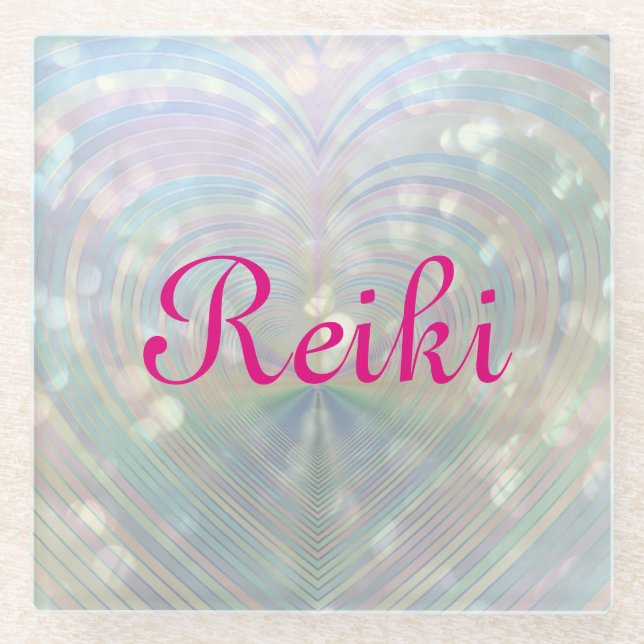Reiki Glasuntersetzer (Vorderseite)