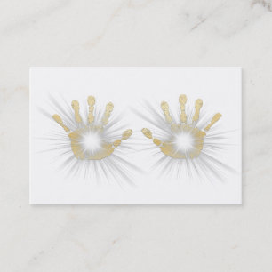 *~* Reiki Goldfolie übergibt das Heilenausstrahle Visitenkarte