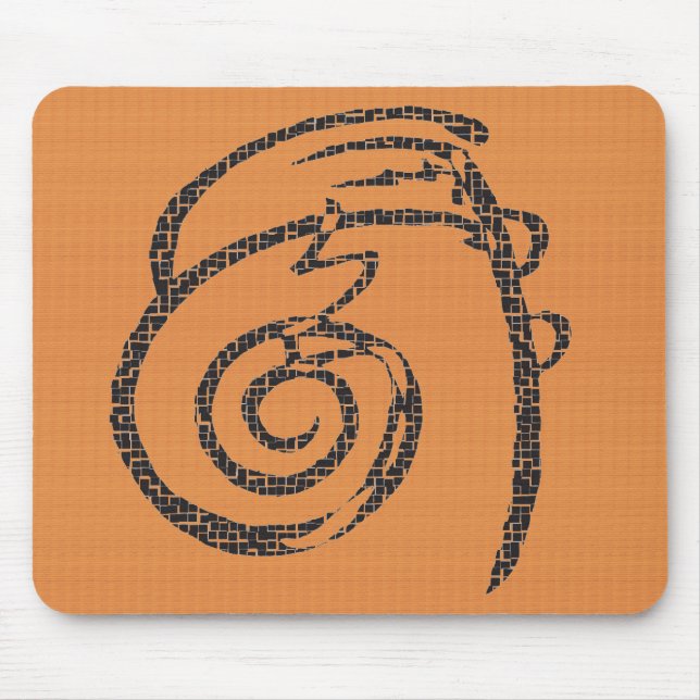 Reiki guérissant : Tapis de souris de mandarine (Devant)
