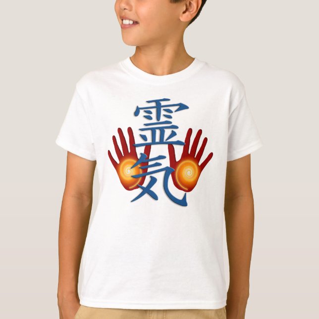 Reiki Hände T-Shirt (Vorderseite)