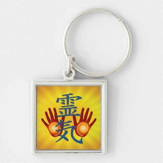 Reiki Hands Schlüsselanhänger (Vorne)