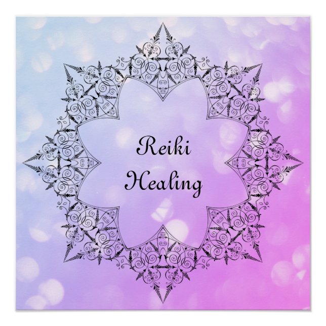 Reiki Healing Poster (Vorderseite)