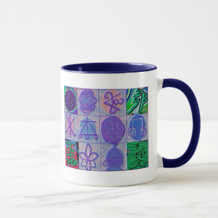 Reiki heilendes Zeichen 12 Havenly Blau Tasse
