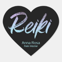 *~* Reiki Iridescent Heart Blue, Pink, Türkis