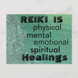 Reiki is Healings Postkarte
