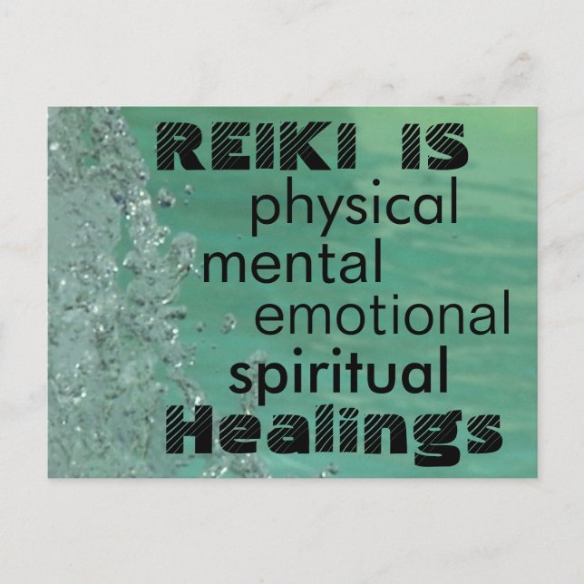 Reiki is Healings Postkarte (Vorderseite)