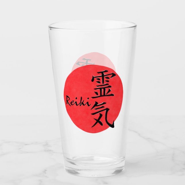 Reiki Kalligraphie und Word 1 Glas (Vorderseite)