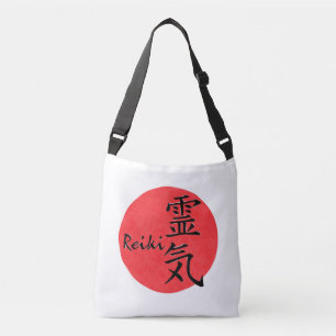 Reiki Kalligraphie und Word 1 Tragetaschen Mit Langen Trägern
