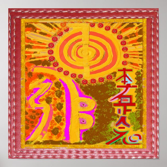 REIKI Karuna Healing Master's Symbols Poster (Vorne)