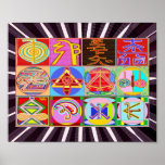 REIKI Karuna Heilung Master Symbole Poster<br><div class="desc">Papiertyp: Wertiges Plakatpapier (Matte) Ihre Wände reflektieren Sie. Geben Sie ihnen Persönlichkeit mit Ihren Lieblings-Zitaten, Kunst oder Designs auf Plakaten, die von Zazzle gedruckt wurden! Wähle aus 5 einzigartigen Papiersorten und verschiedenen Größen um ein wirkliches Meisterwerk zu gestalten. Die Matte-Oberfläche ist aus 7, 5-poligem Plakatpapier mit einer Dicke von 45...</div>