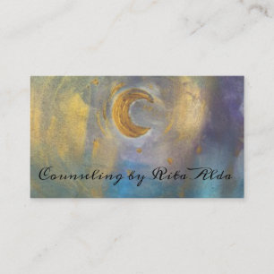 Reiki Lightworker Moon Star Mystic Business Cards Visitenkarte