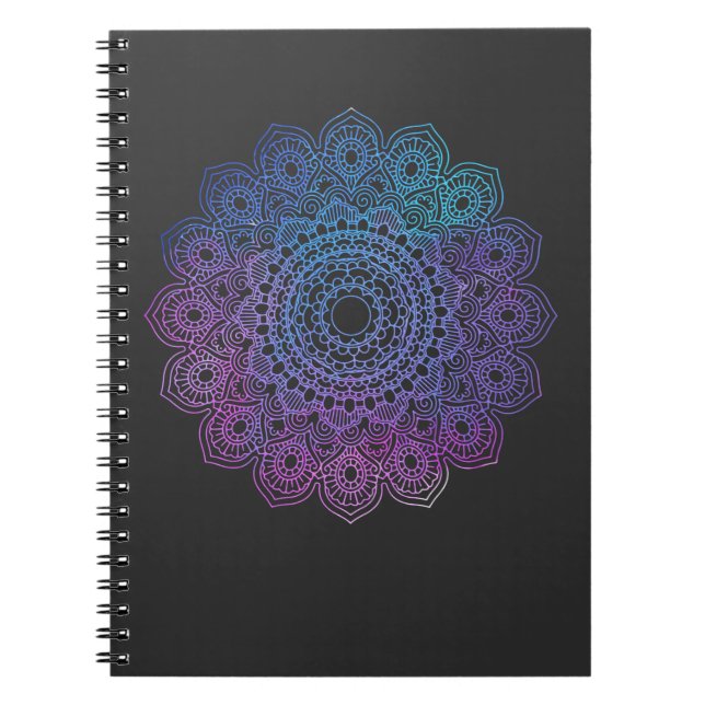 Reiki Mandala Spirituelle Heilung Chakra Meditatio Notizblock (Vorderseite)
