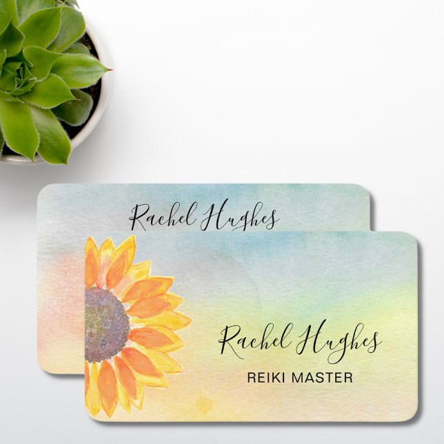Reiki Master Colorful Business Card Visitenkarte (Von Creator hochgeladen)