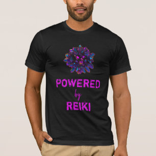*~* Reiki Master Lila Kristallkugel Schwarz T-Shirt