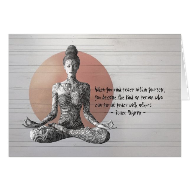 Reiki Master Lotus Pose (Vorderseite (Horizontal))