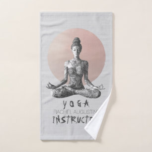Reiki Master Lotus Pose Badhandtuch Set