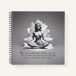 Reiki Master Lotus Pose Notizbuch