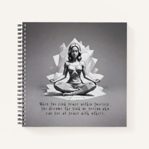 Reiki Master Lotus Pose Notizbuch