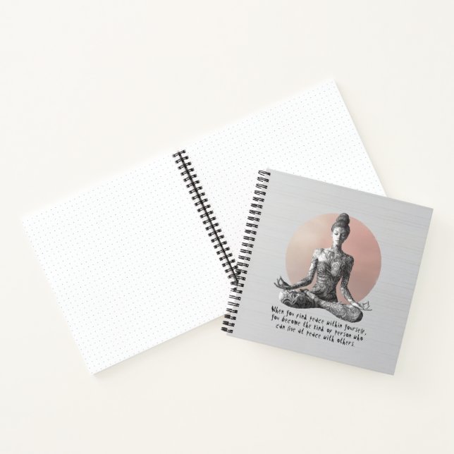 Reiki Master Lotus Pose Notizbuch (Innenseite)
